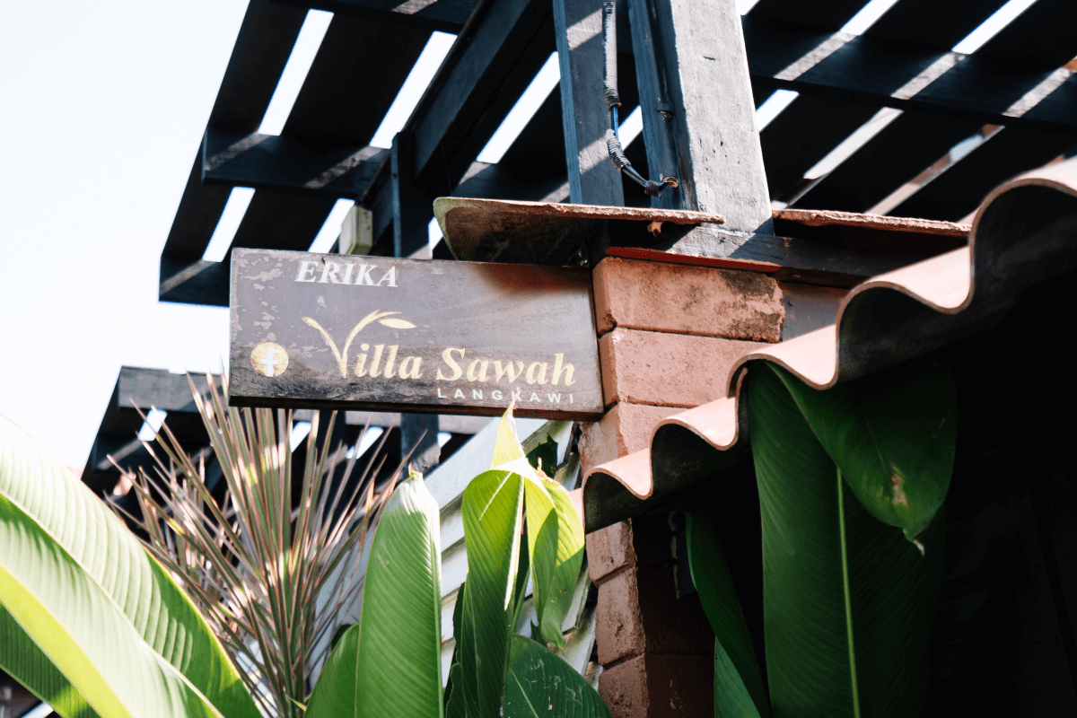 Villa Sawah Erika signboard (1)