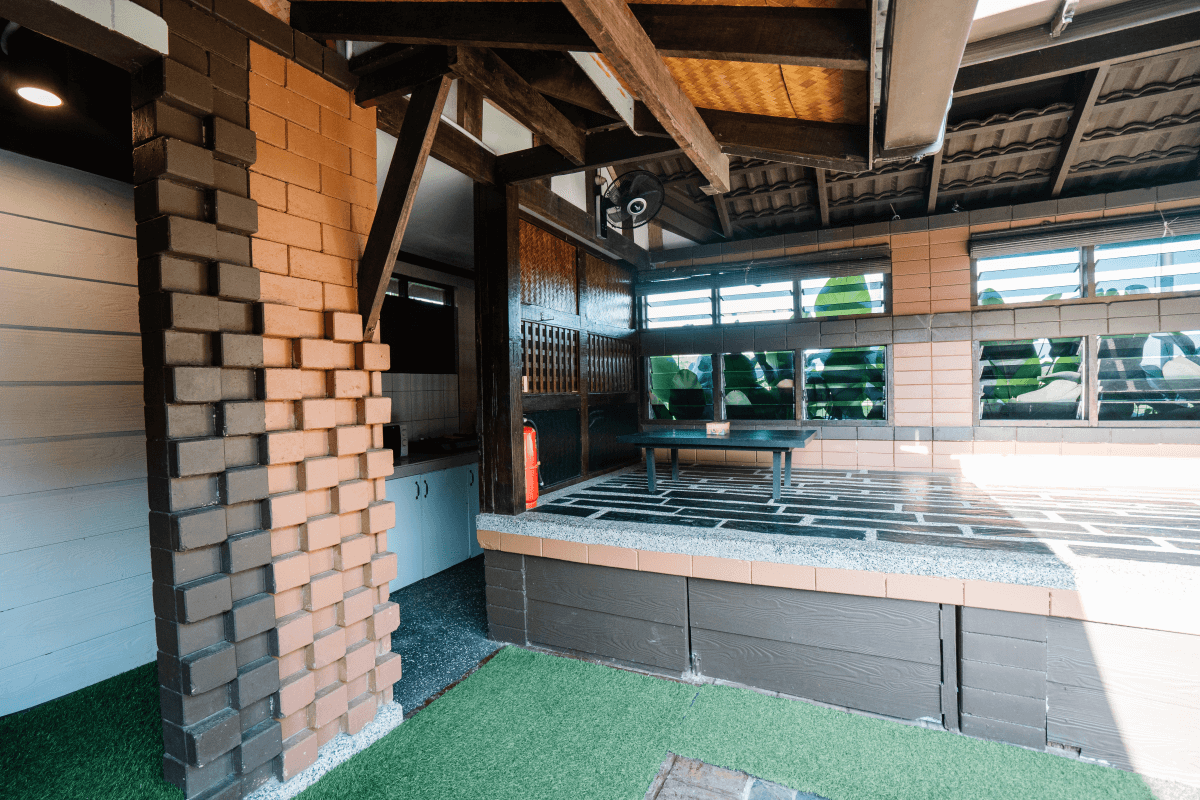 Villa sawah amanda hall view (1)